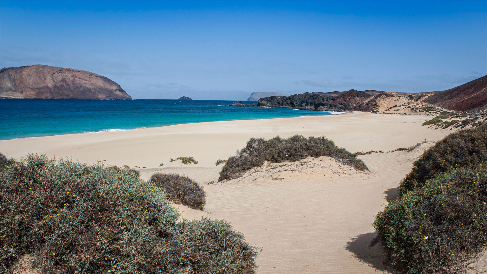 Dünenlandschaft an der Playa de las Conchas