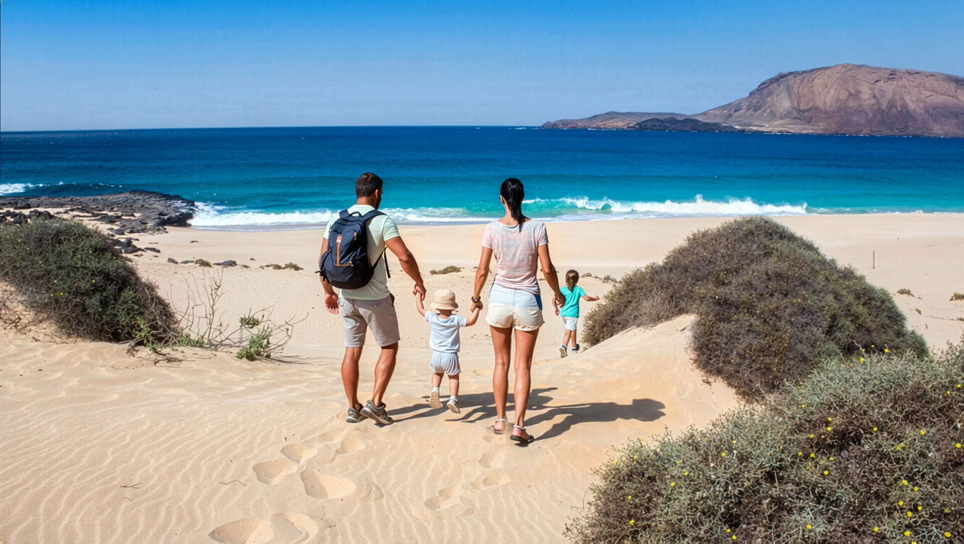 Wandern mit Kindern auf La Graciosa
