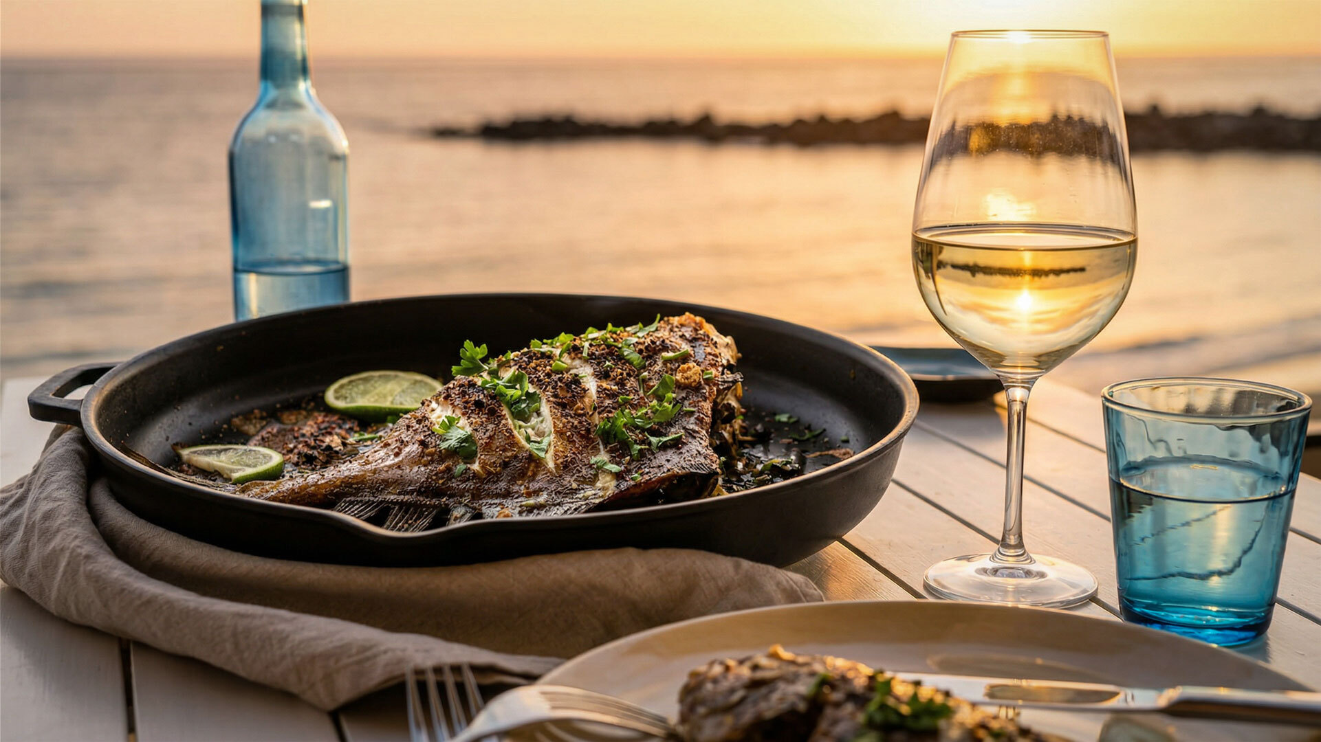 Restaurants im Hafen von Caleta de Sebo auf La Graciosa