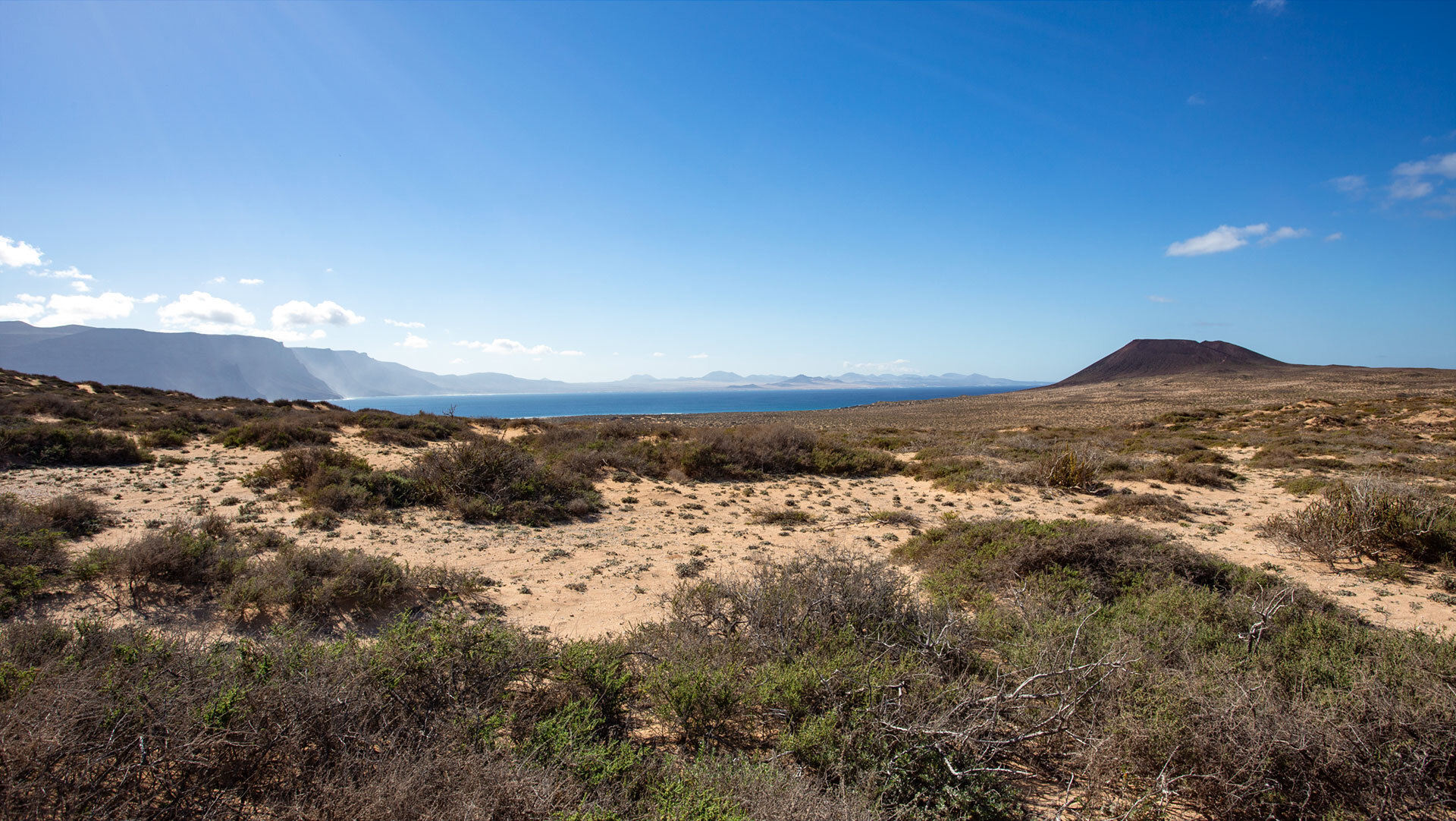 Landschaft im Süden von La Graciosas