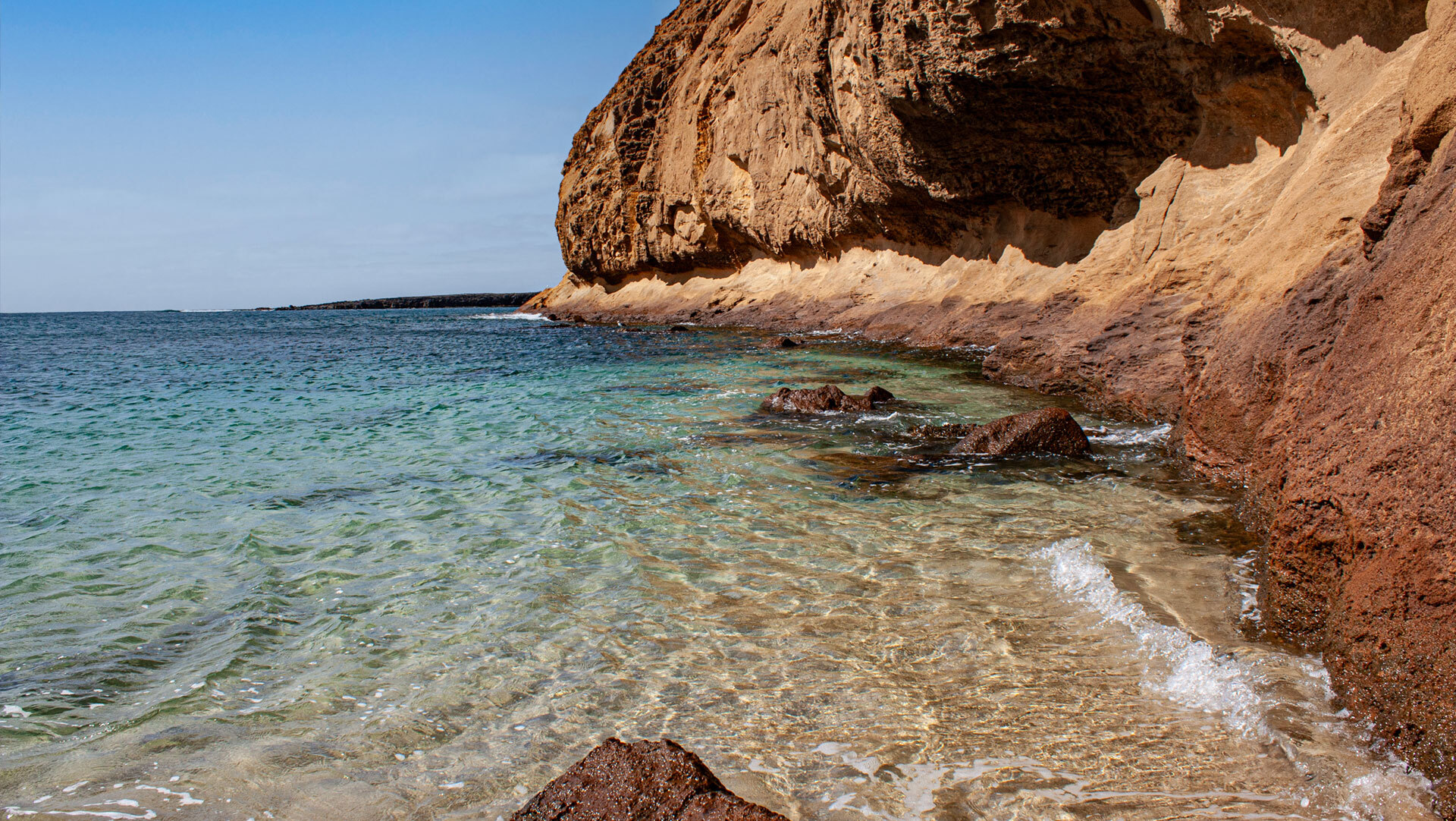 Playa de la Cocina am Montaña Amarilla auf La Graciosa