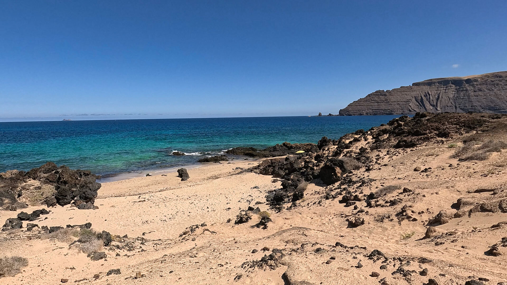 Sandbucht am Barranco de los Conejos