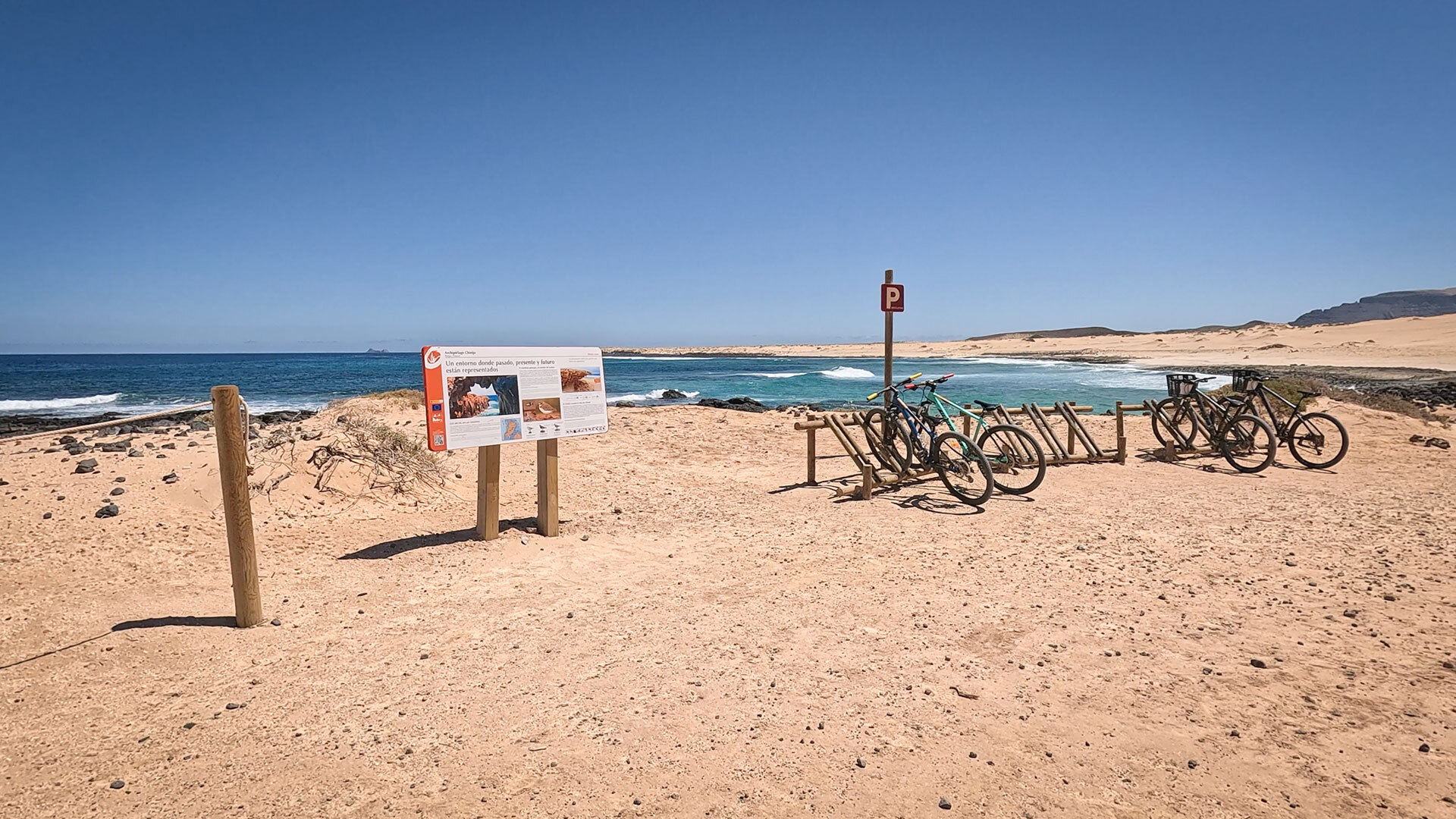 Anfahrt zu den Stränden auf La Graciosa