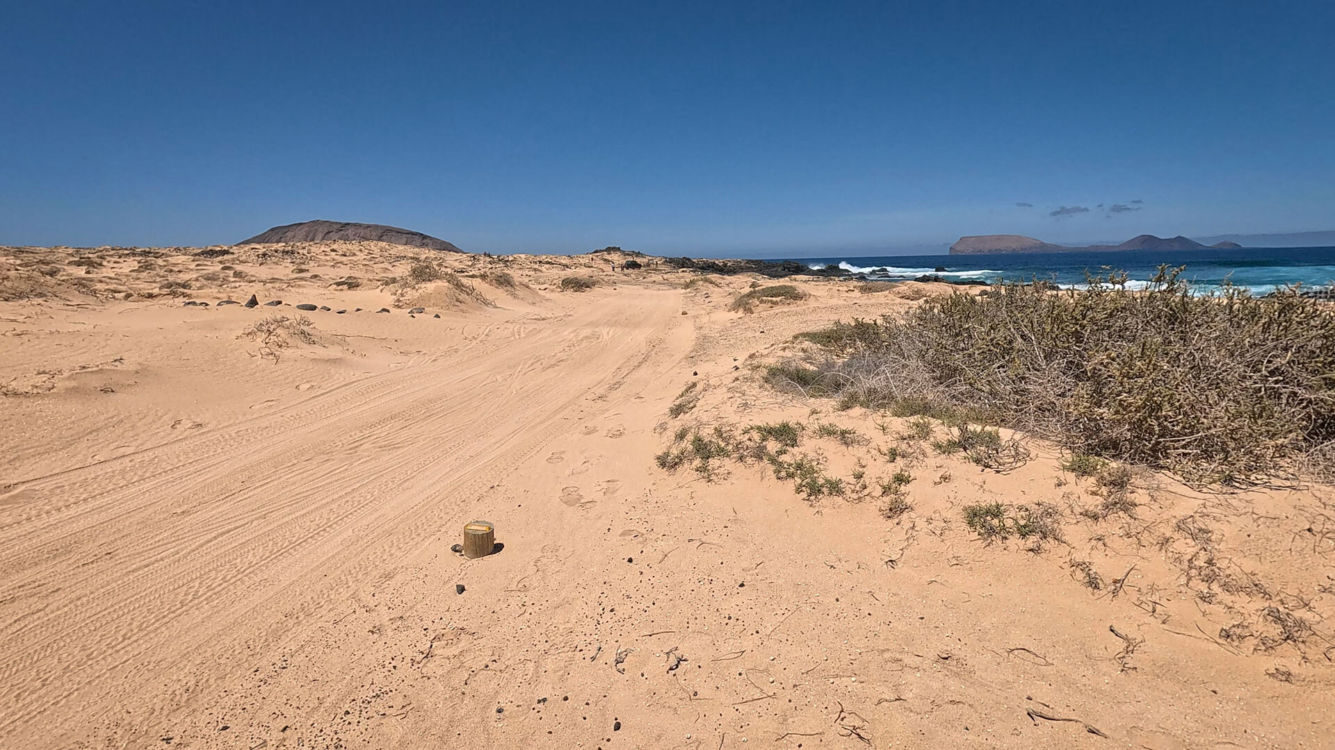 Sandpisten auf La Graciosa