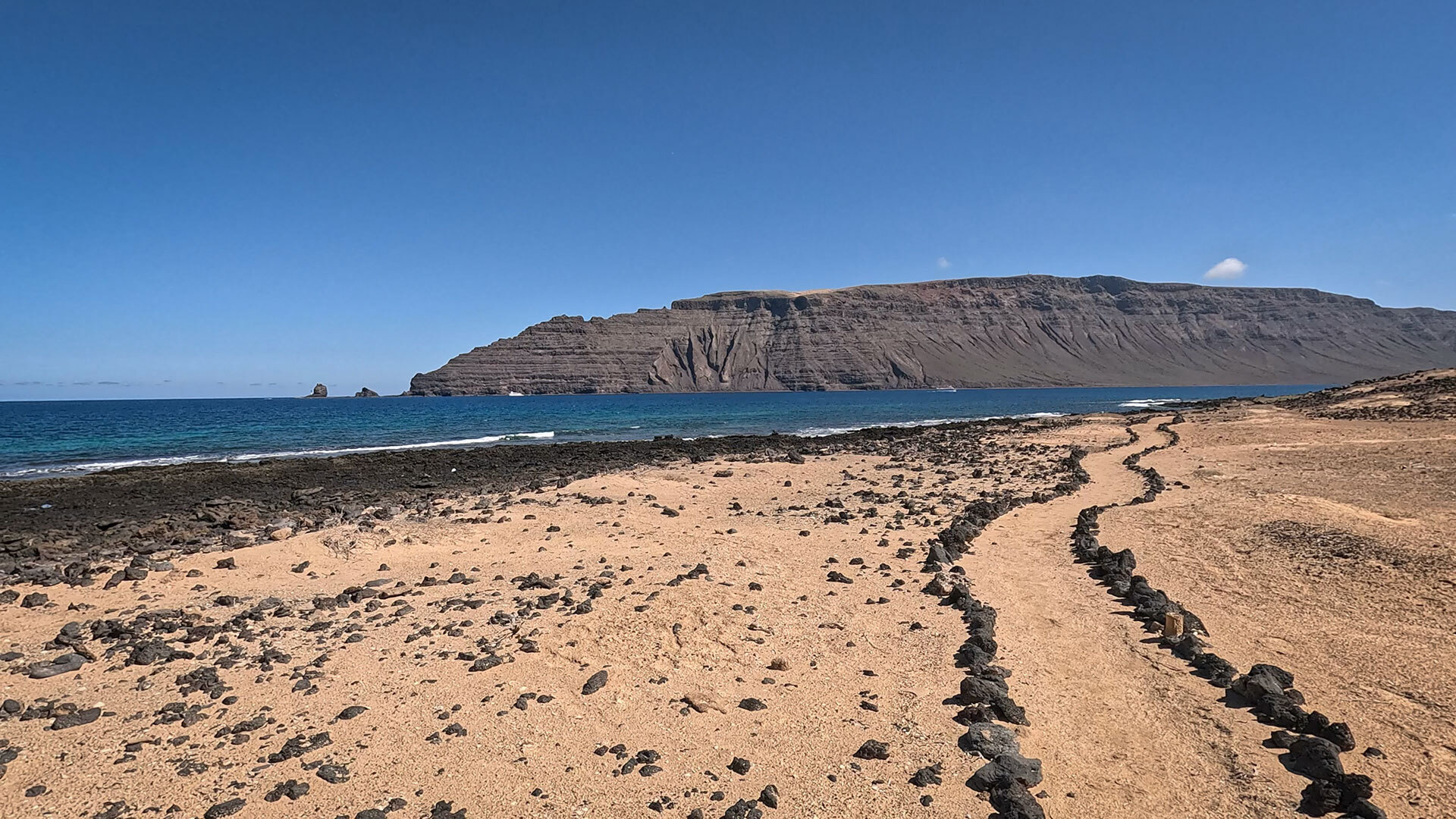 Küstenroute auf La Graciosa
